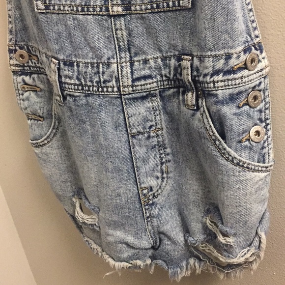 Denim short overalls - Picture 4 of 5